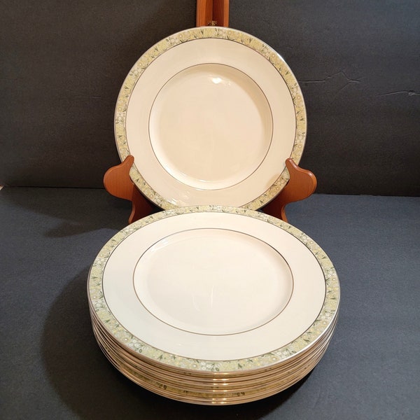 Minton "Wimbledon" China / Eight (8) Dinner Plates, Eight (8) Salad Plates, Eight (8) B & B Plates, Eight (8) C and S Sets and One Platter