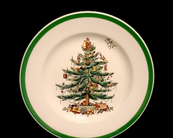 7-3/4&quot; Spode &quot;Christmas Tree&quot; Salad Plate / England / Three (3) Available