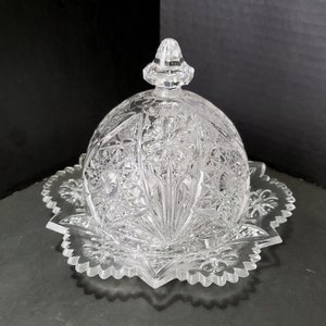 Imperial Glass &quot;La Rochelle&quot; aka &quot;Cosmos&quot; / No. 474 / Butter or Cheese Dish
