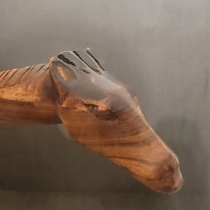 12&quot; Wooden Giraffe Ladle / Sapele Mahogany / Hand Made