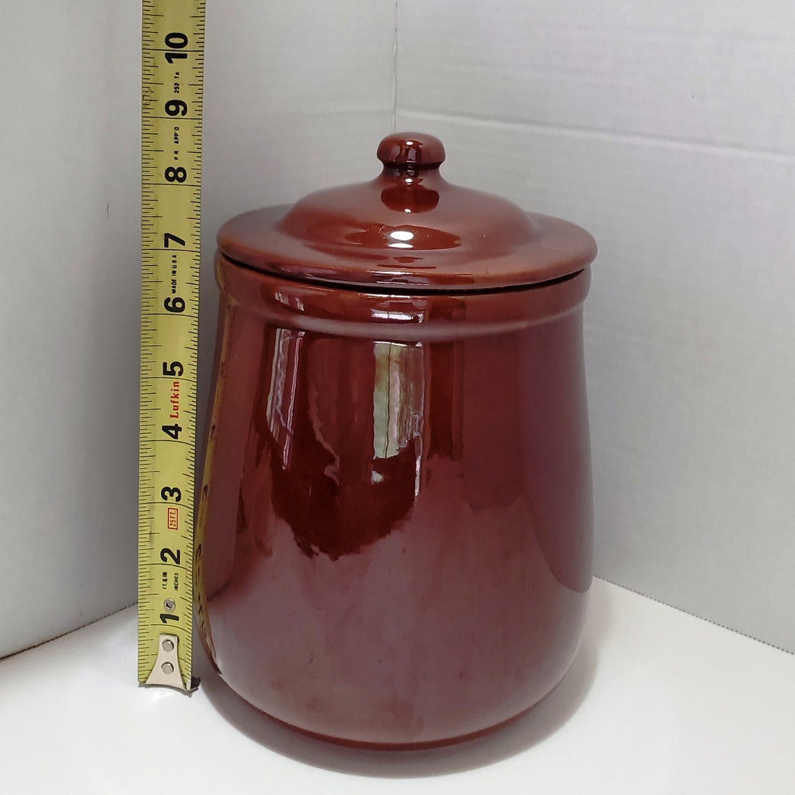 Brown Medium Mccoy Canister With Lid Etsy