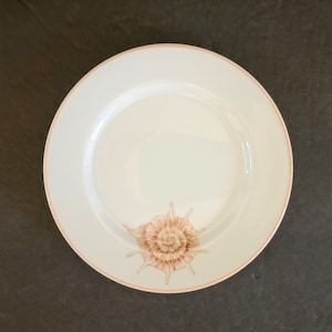 Seven (7) - 6-1/2&quot; Fitz & Floyd &quot;Coquille&quot; Bread And Butter Plates Seashells / Japan