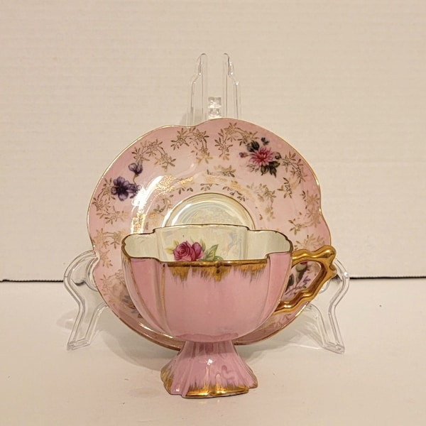 Pink Lusterware Etsy