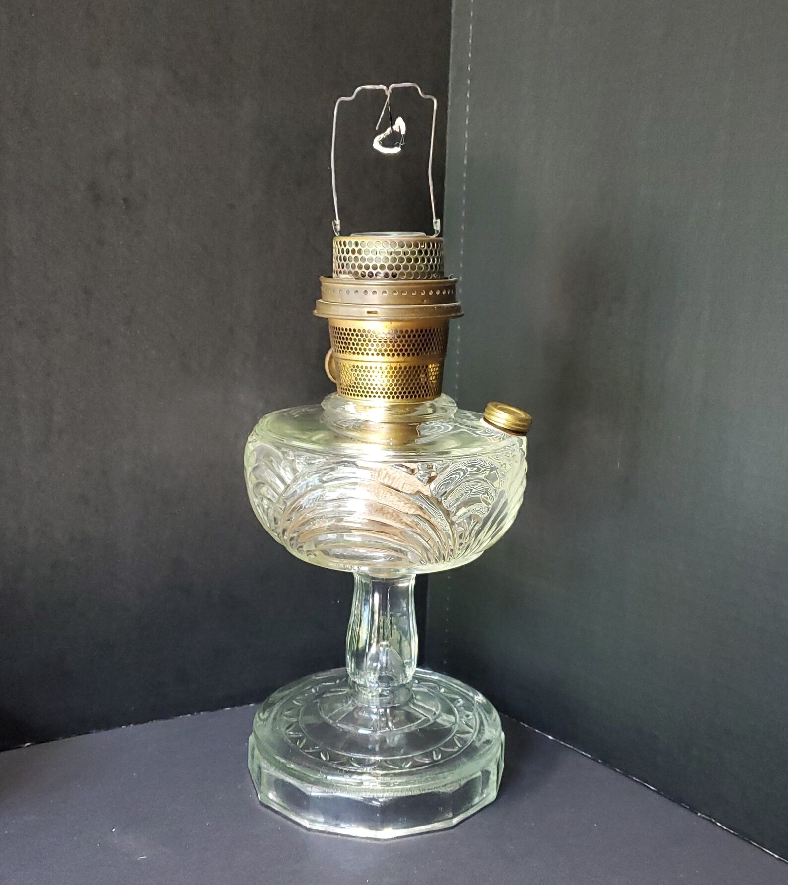 Clear Aladdin Washington Drape Oil Lamp / No Shade Etsy