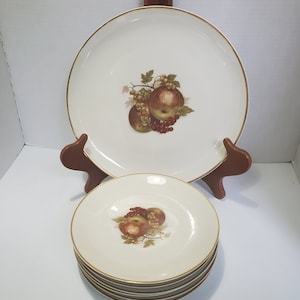 Schumann / Arzberg, Germany / Dessert Plate Set / Seven (7) Pieces