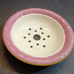Minton Pink Cockatrice Pattern Tea Bag Strainer ? / England