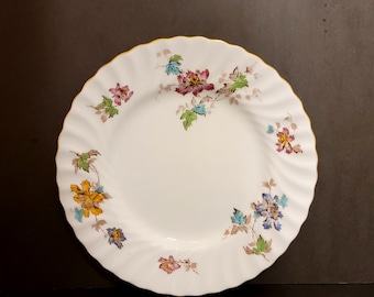 Nine (9) - 7-7/8" Minton "Vermont" Bone China Salad Plates / England