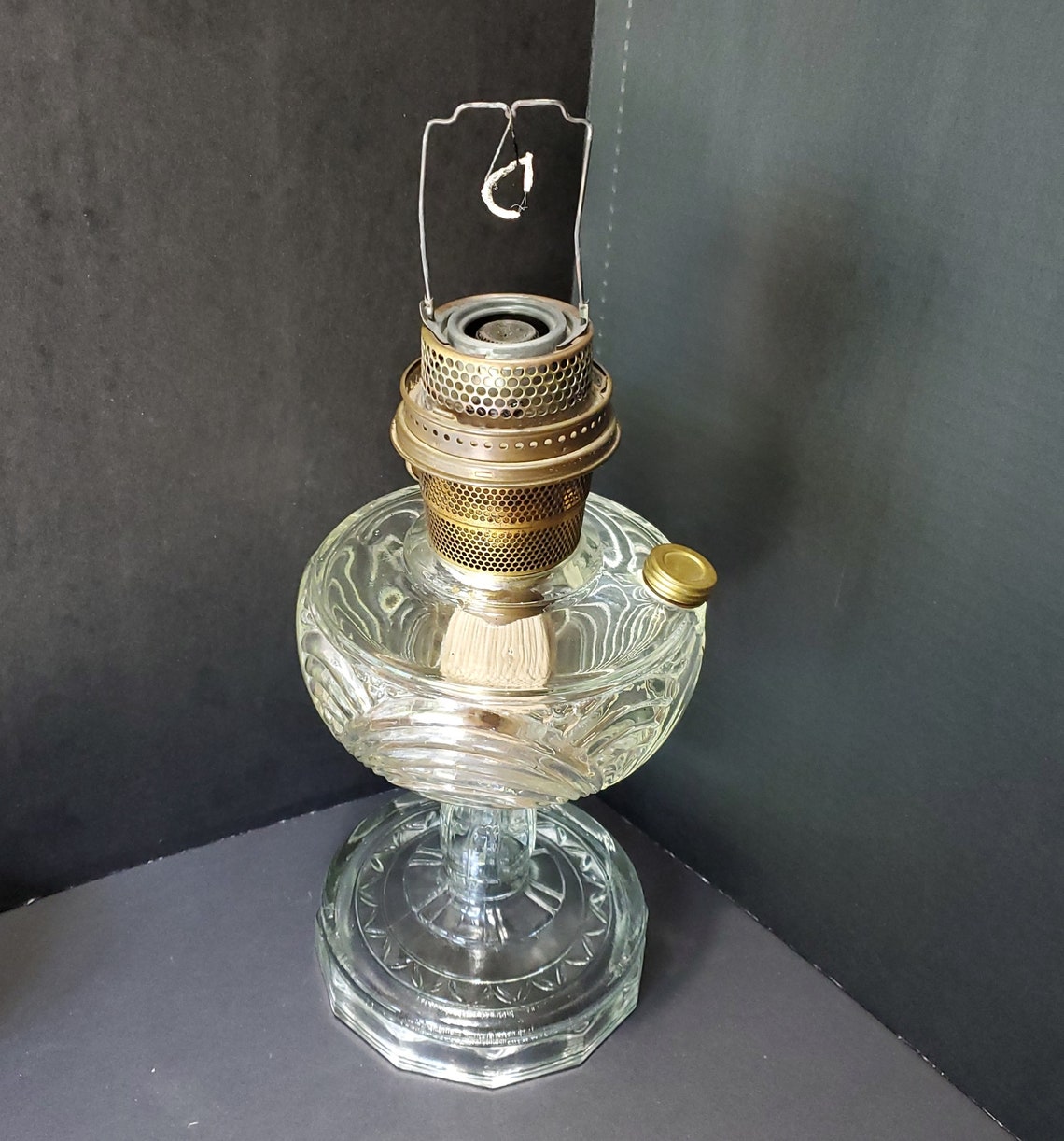 Clear Aladdin Washington Drape Oil Lamp / No Shade Etsy
