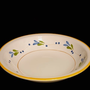 Vintage 10-1/2" Ceramic Pasta Bowl / Unknown Maker  Two (2) Available
