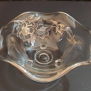 Vintage Silver City 3-Toed Sterling Overlay Bowl