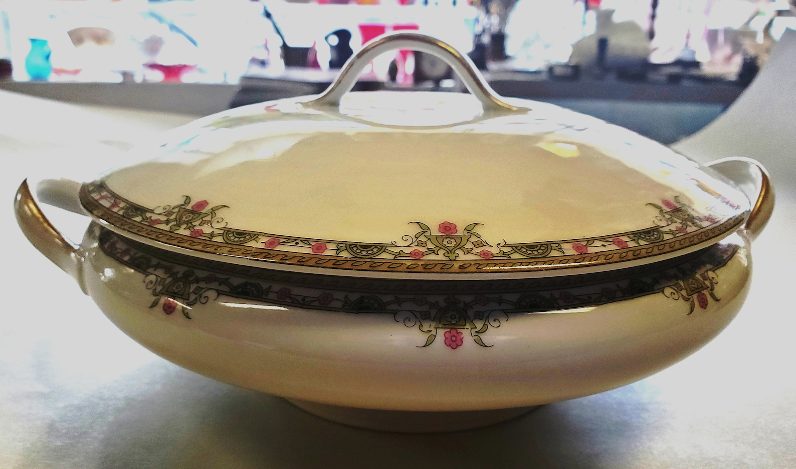 Antique A. Lanternier Limoges Covered Bowl / Pattern LTN 12 Etsy