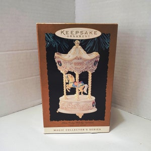 Vintage 1995 John Fraley Holiday Carousel Christmas Ornament