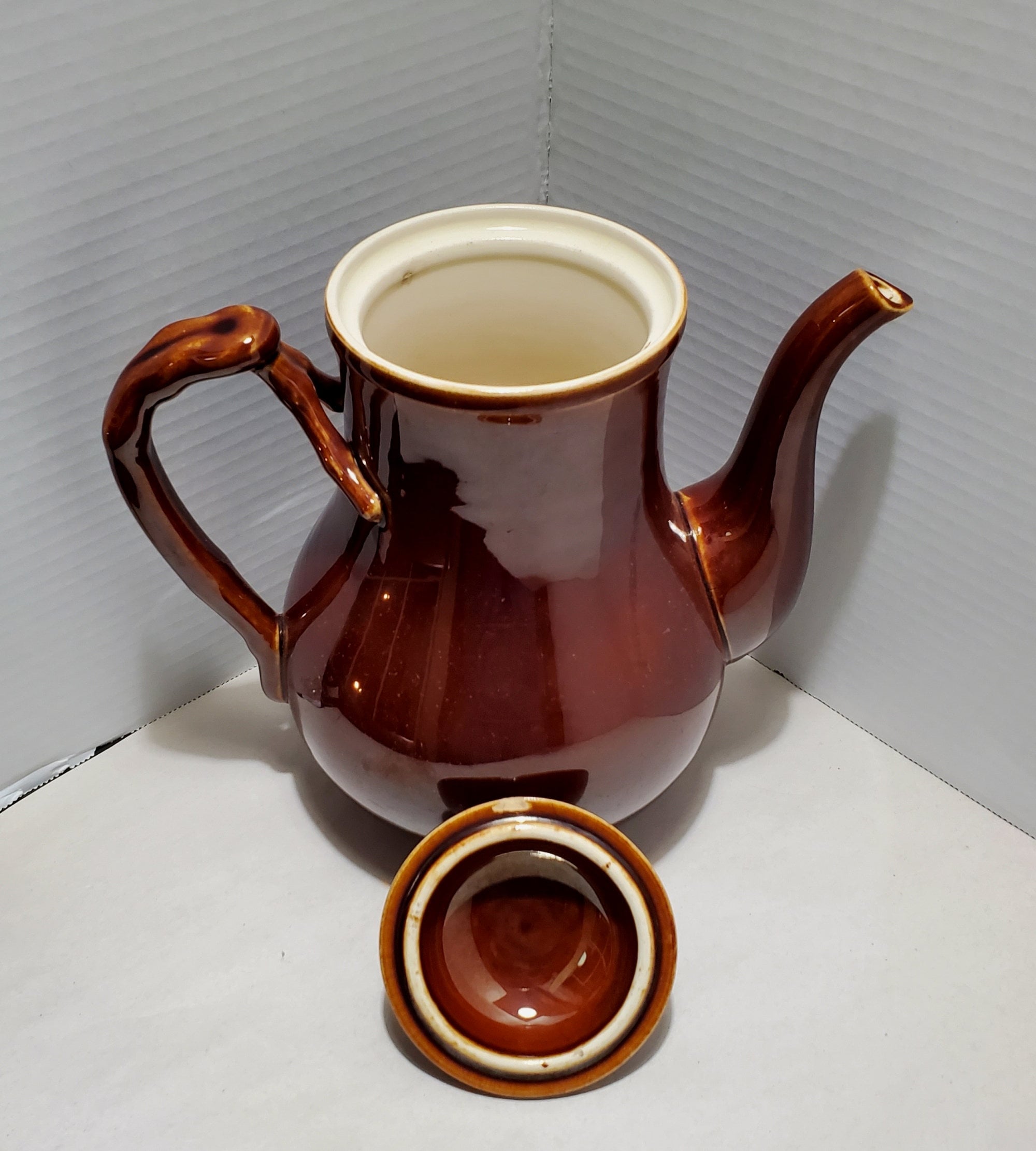 Tall Brown Villeroy & Boch Teapot / Luxembourg / as Is Etsy UK