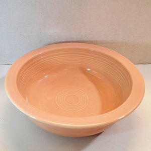 Homer Laughlin 8-1/4&quot; Apricot &quot;Fiesta&quot; Vegetable Bowl / AS IS