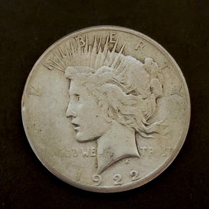 1922 - S Peace Silver Dollar