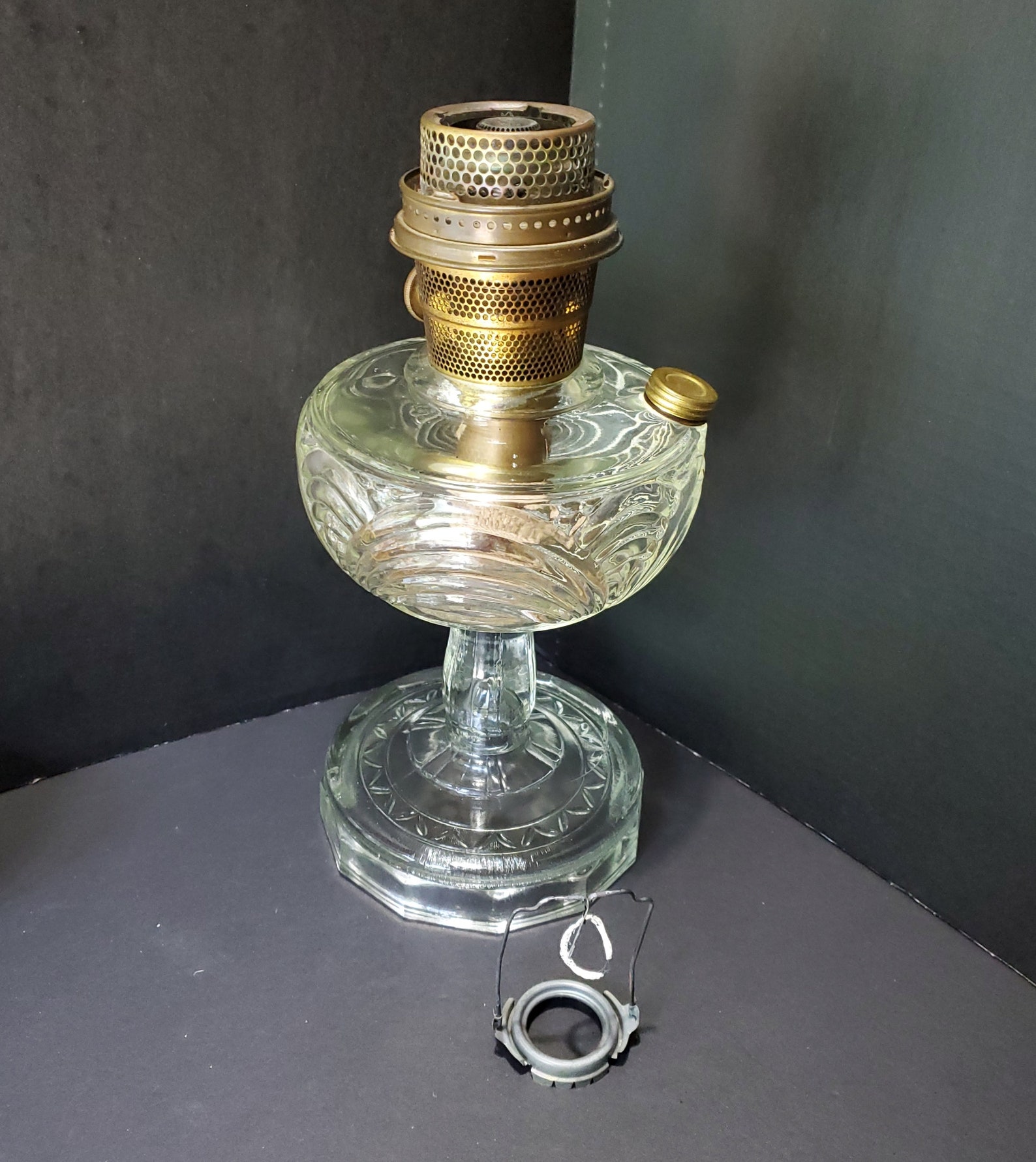 Clear Aladdin Washington Drape Oil Lamp / No Shade Etsy