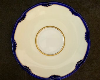 Royal Doulton "The Marlborough" Saucer ONLY  Cobalt Blue Trim / 3 Available