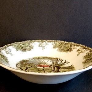 8 - 5-1/4&quot; Johnson Brothers &quot;Friendly Village&quot; Fruit or Berry Bowls / Made In England