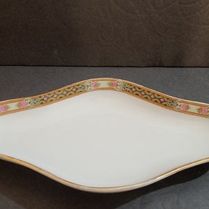 William Guerin Limoges France  Oval Relish Dish