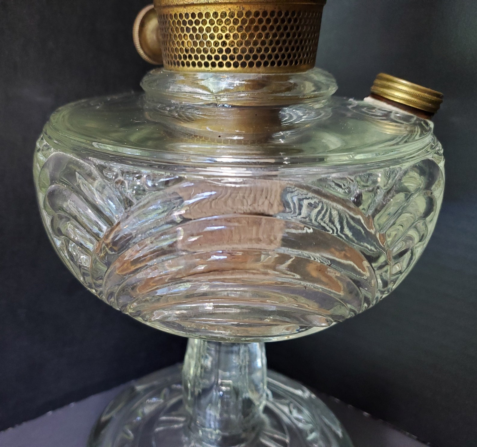 Clear Aladdin Washington Drape Oil Lamp / No Shade Etsy