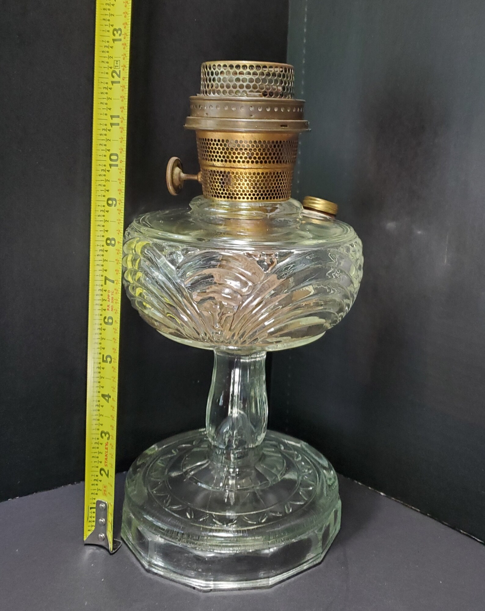 Clear Aladdin Washington Drape Oil Lamp / No Shade Etsy
