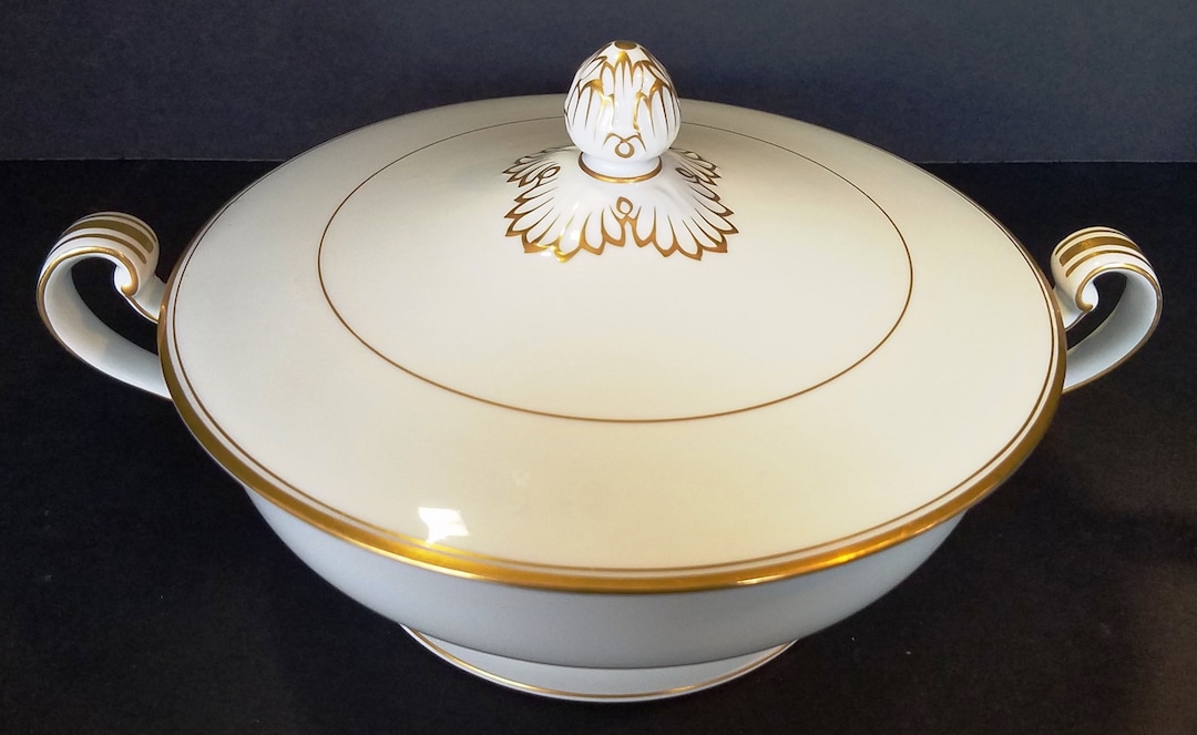Noritake Goldlane Round Covered Serving Bowl Etsy Sweden