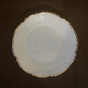 Eight (8) - 5-1/4&quot; Hutschenreuther  Saladmaster &quot;Wedding Band&quot; Bread & Butter Plates / Germany
