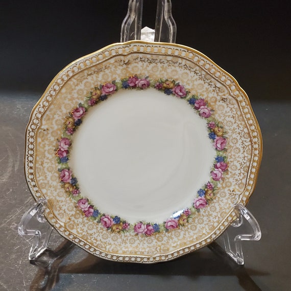 Rosenthal Ivory Rosepoint China 6" Bread Plate Excellant Used Condition 