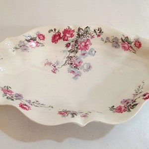 Carl Tielsch ( C T ) Antique Porcelain Relish Dish /  1875 - 1909 / Altwasser Germany