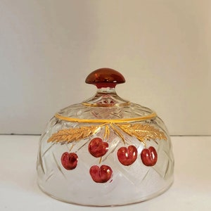 Northwood Glass "Cherry and Lattice" EAPG Butter Dish Cover ONLY