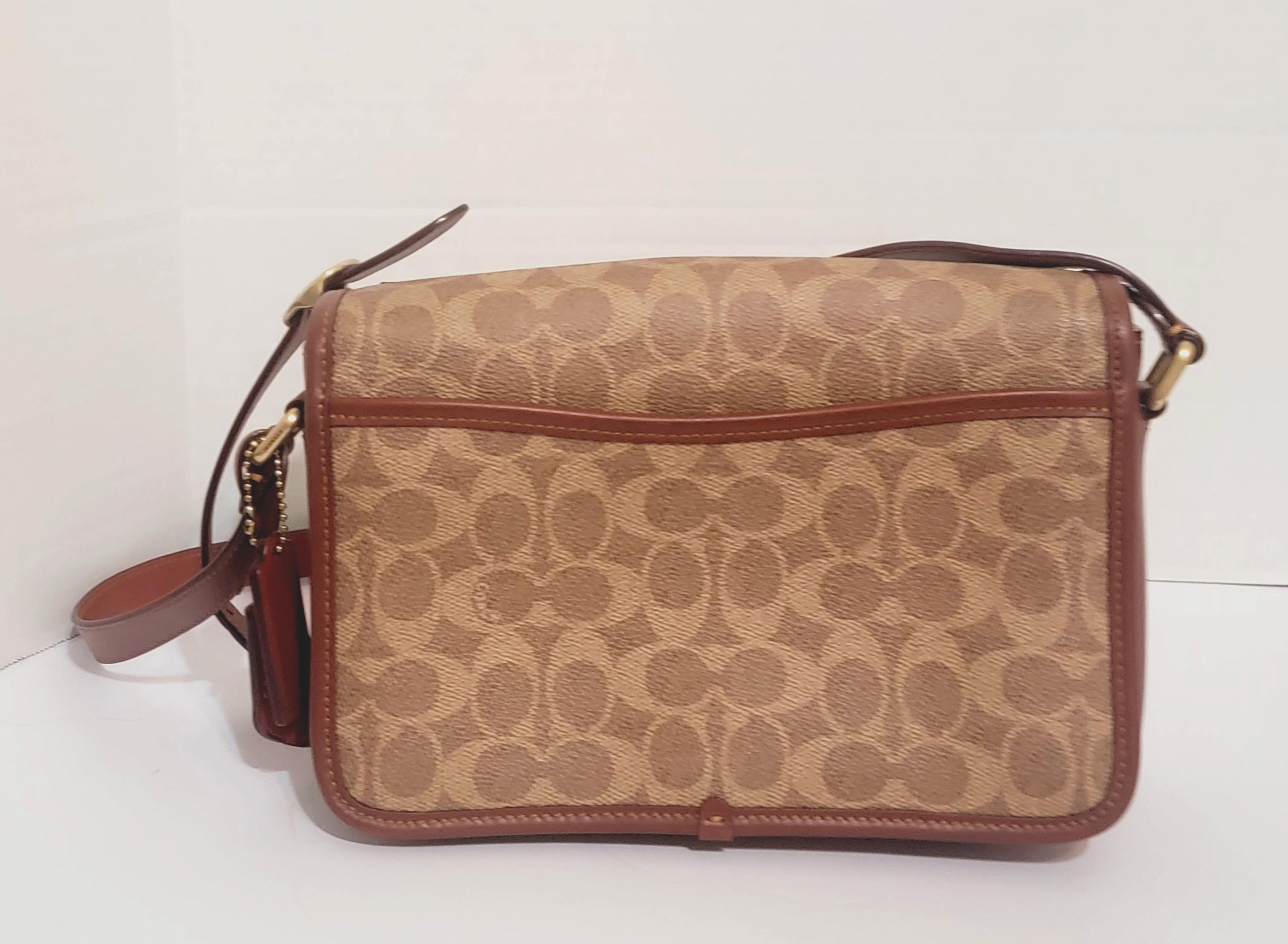 Coach Studio Shoulder / Crossbody Bag in Signature Canvas / Brown