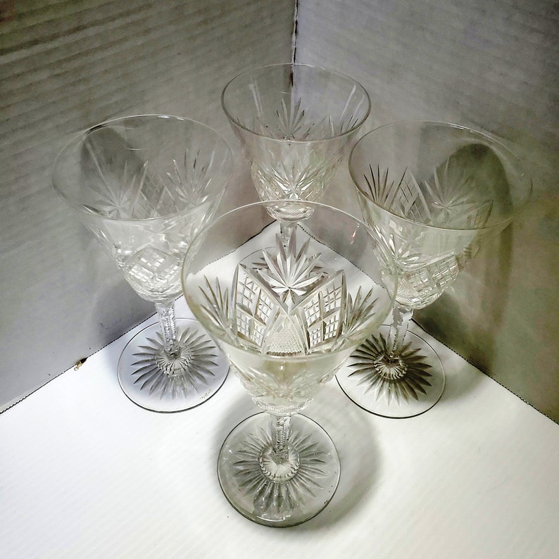 Four 4 Nachtmann / Bleikristall lead Crystal Wine Glasses Etsy