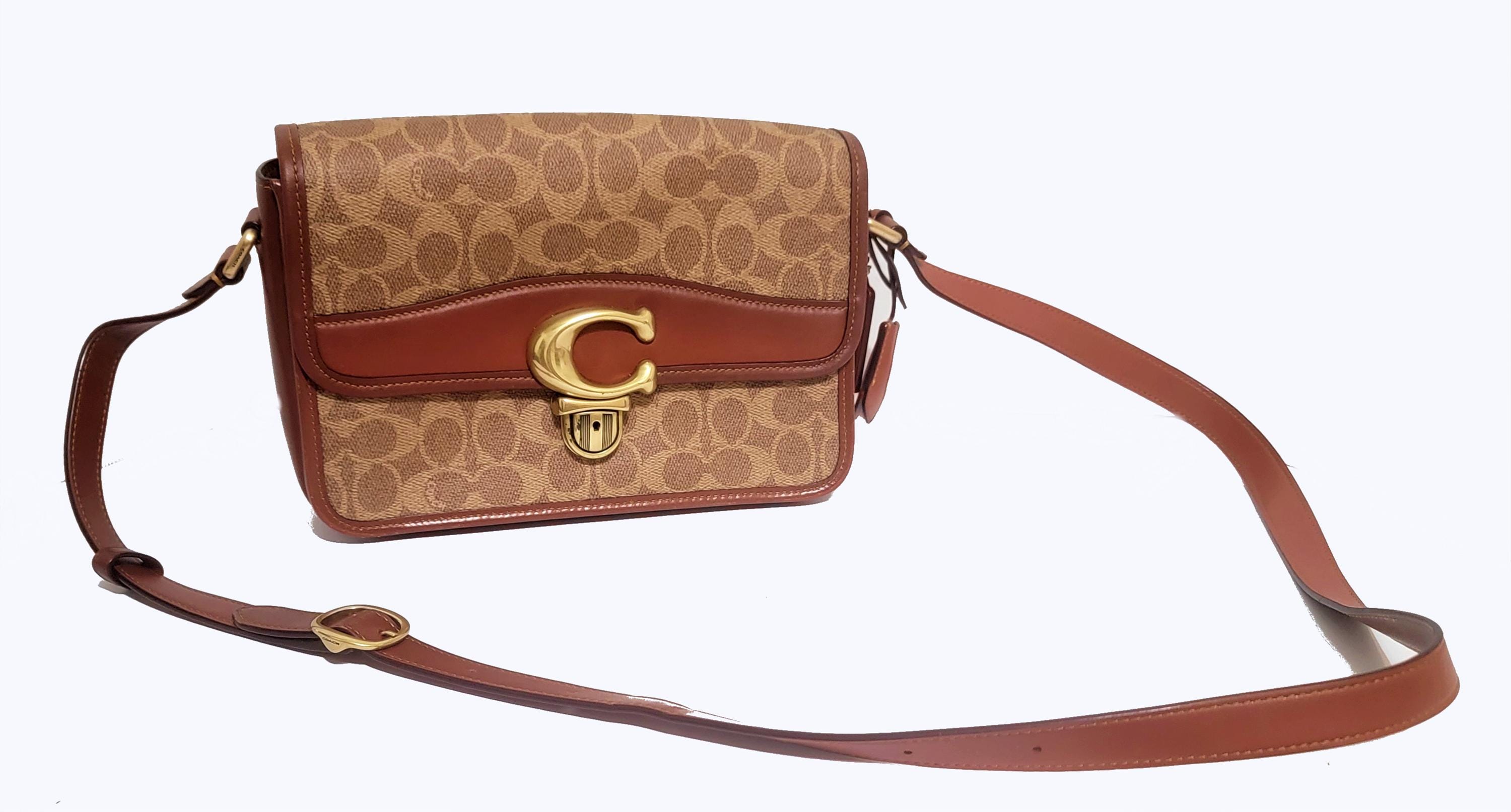 Coach Studio Shoulder / Crossbody Bag in Signature Canvas / Brown
