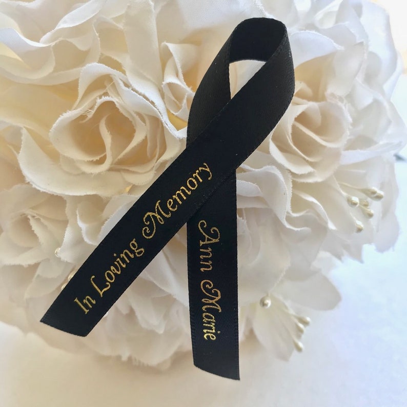 25 Personalized Memorial Ribbonsmade in USA Etsy