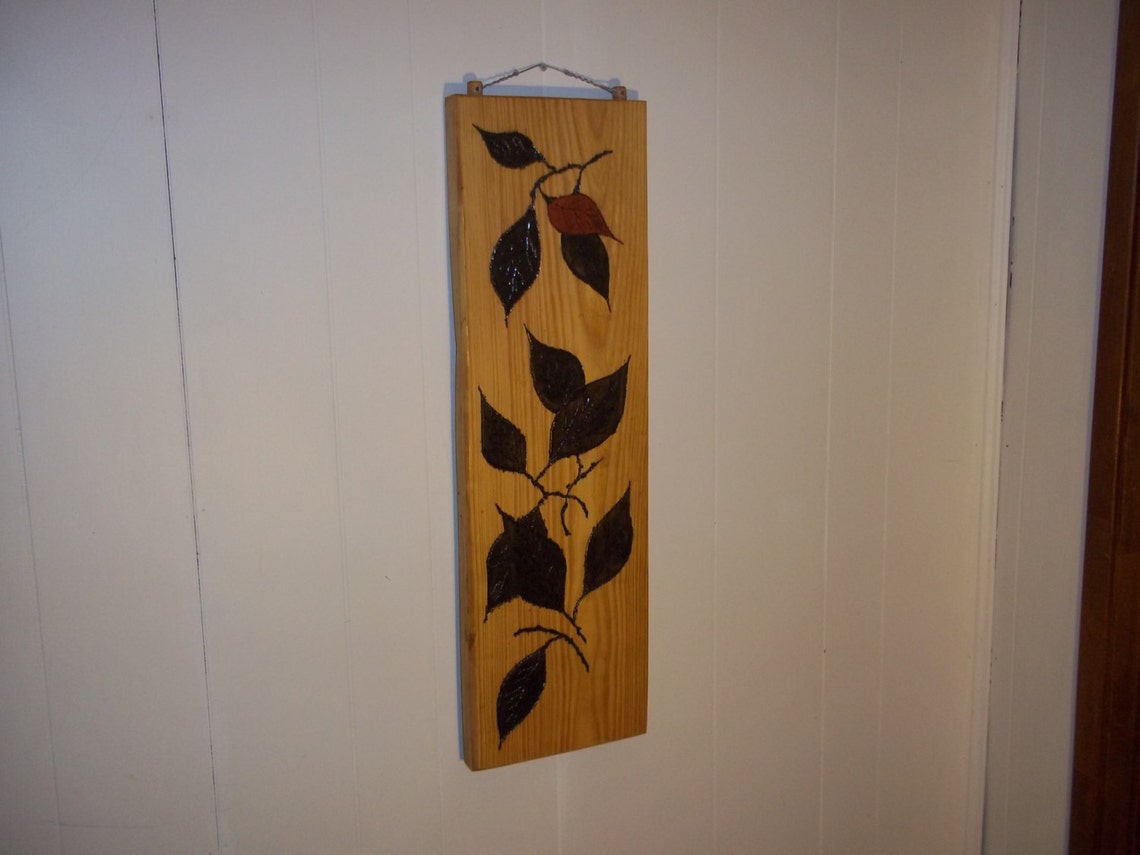 Asian Wood Wall Hanging, 100 Reclaimed Wood, a Natural Flowing