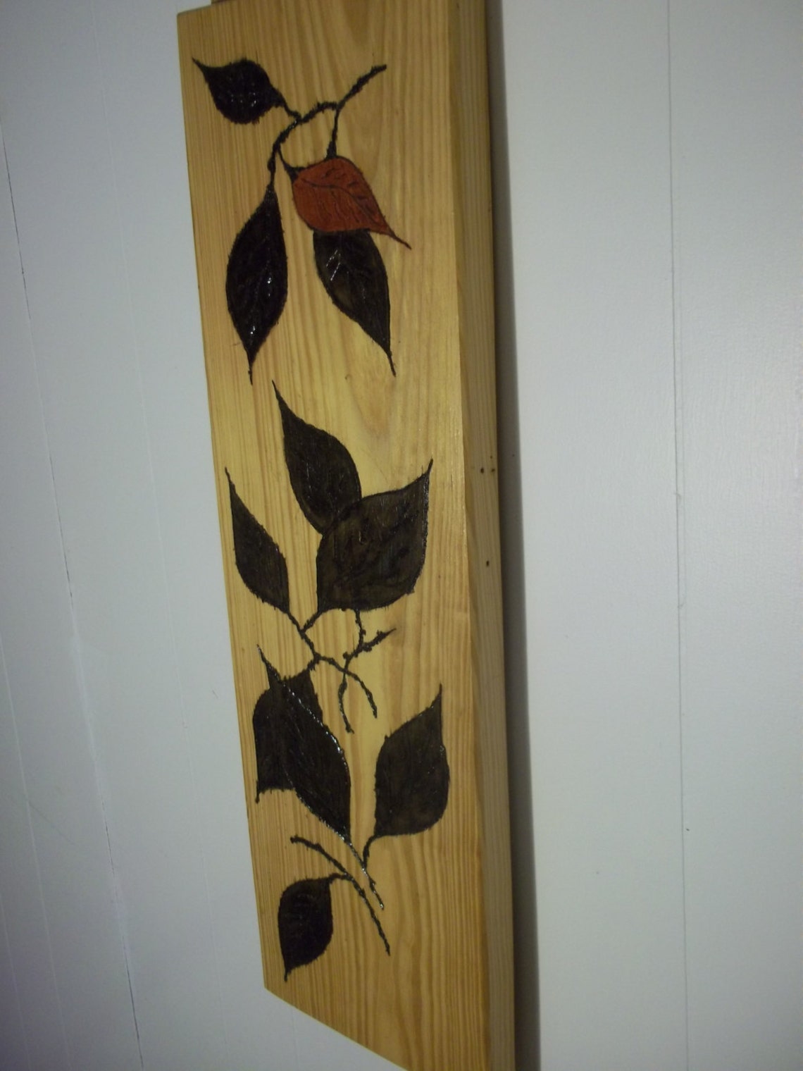 Asian Wood Wall Hanging, 100 Reclaimed Wood, a Natural Flowing