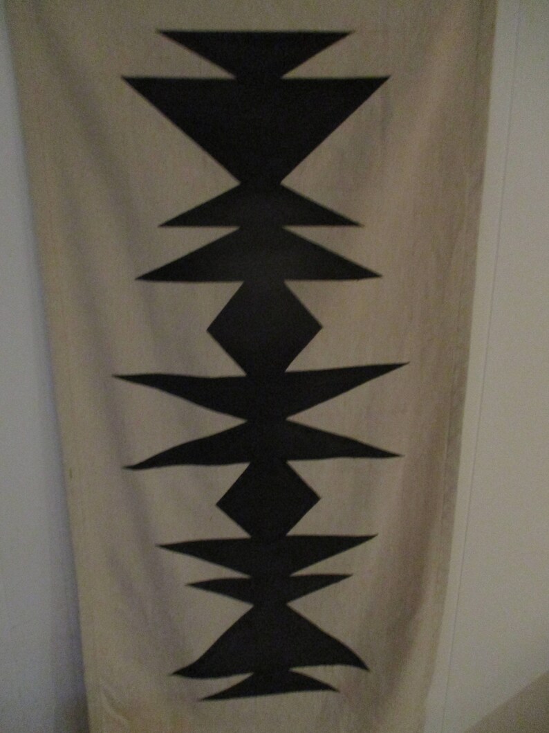 Handmade Tribal Style Drop Cloth Tapestry Wall Decor Image 0