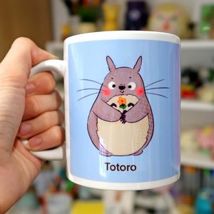 Totoro mug, ceramic mug *dishwasher safe* 11oz, studio ghibli gifts,  cute tot coffee cup,