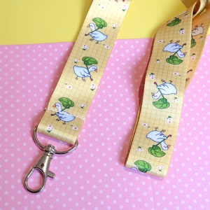 Cordón de pato: ideas para regalos de pato, idea de regalo con forma de cabaña, cierre de langosta, correa para el cuello, llaves, tarjeta de identificación, regalos de ganso