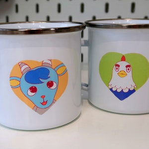 Animal Crossing Enamel Mug - Choose your Character! Pick your favourite villager / islander  Enamel mug, camping mug, animal crossing gifts