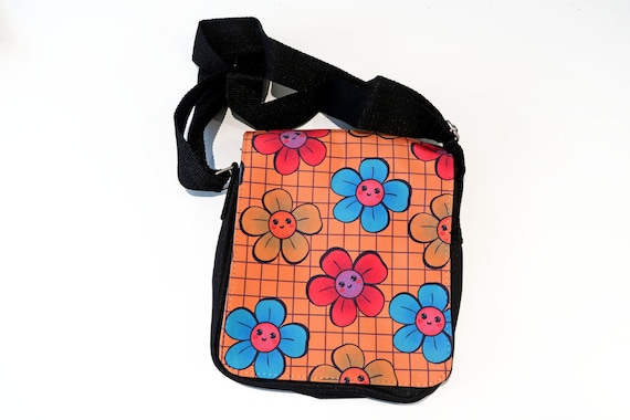 Buy Funky Flower Small Shoulder Bag Zip Side Bag Online in India Etsy
