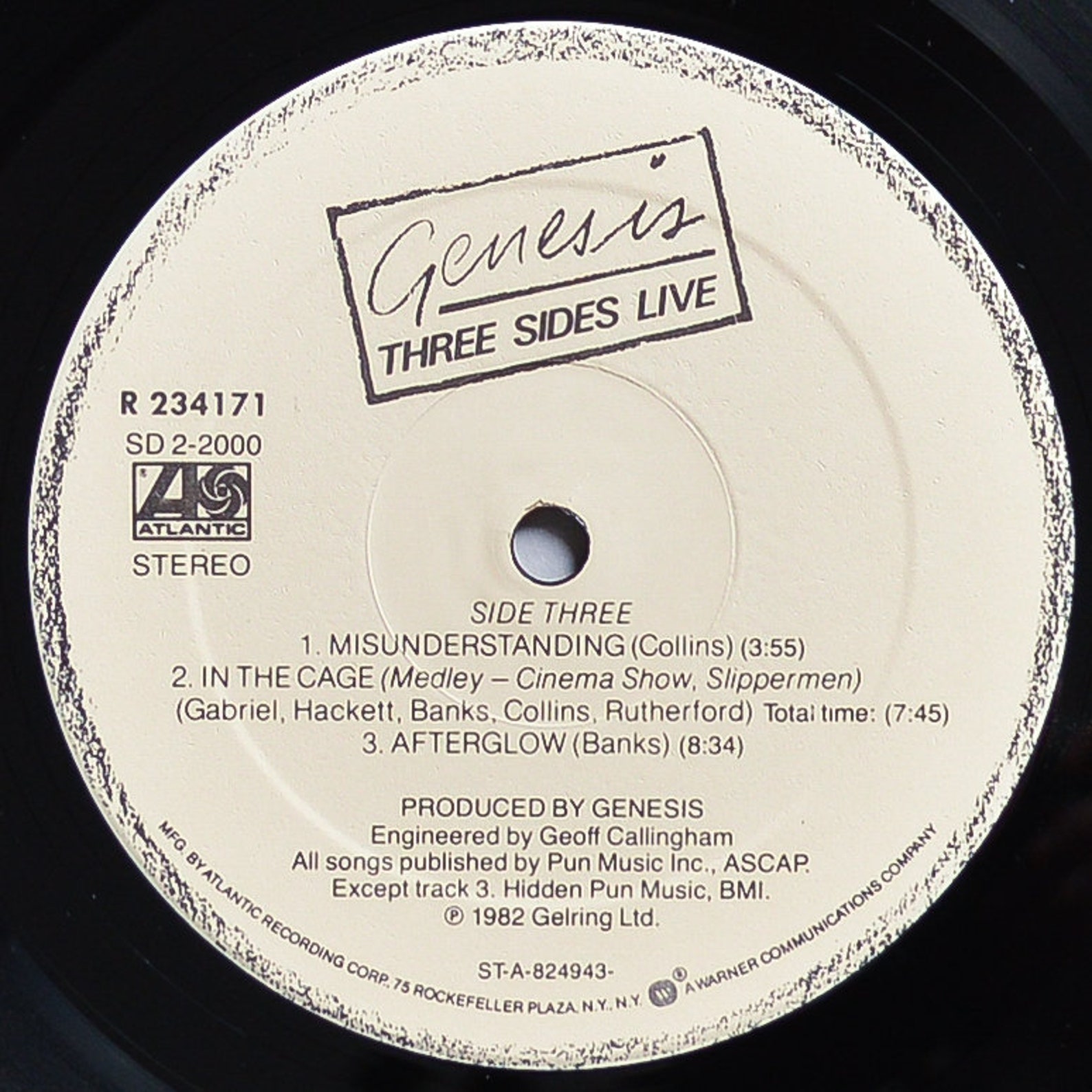 GENESIS Three Sides Live vinyl record | Etsy
