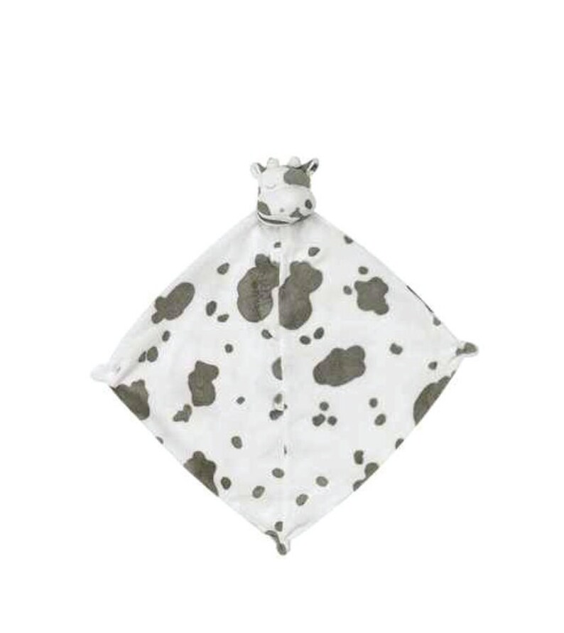 Monogrammed Cow Lovie / Angel Dear / Personalized Blankie / Etsy