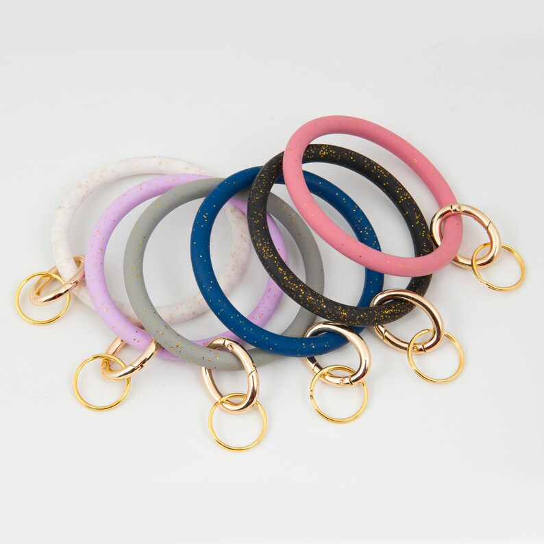 Keychain Bracelet Bangle Keychain Bracelet Key Fob Etsy