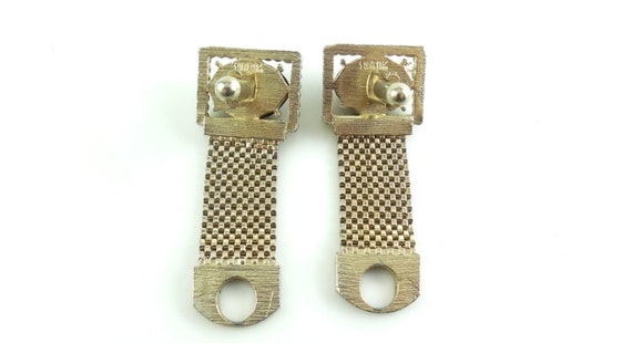 Boutons De Manchette Et Pince à Cravate Vintage En Lucite Maille - Marque Dante - Occasion