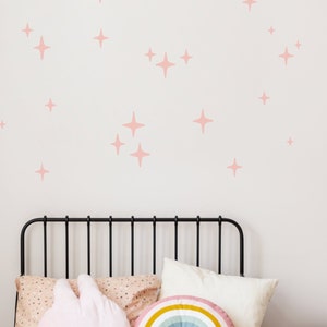 Sparkling Stars wall decals, Eco Friendly and plastic free stickers for happy walls