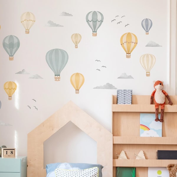 Hot Air Balloon Wall Decal Etsy