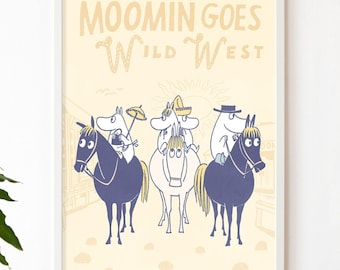 Moomin goes Wild West, Moomin Comics Poster