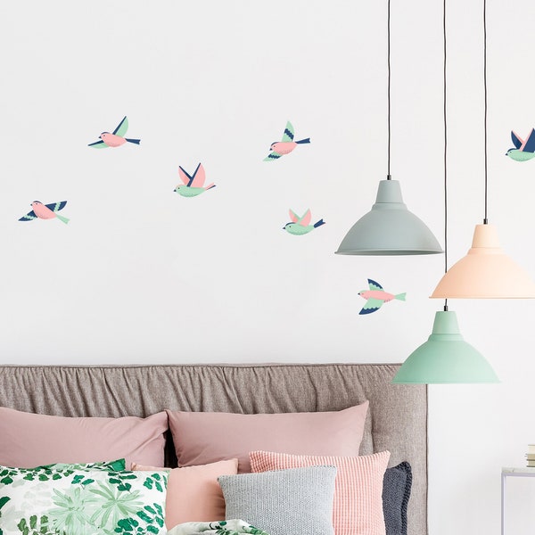 Bird Wall Decals - Etsy