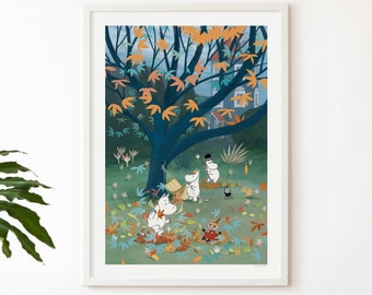 Autumn Garden in the Moominvalley Poster